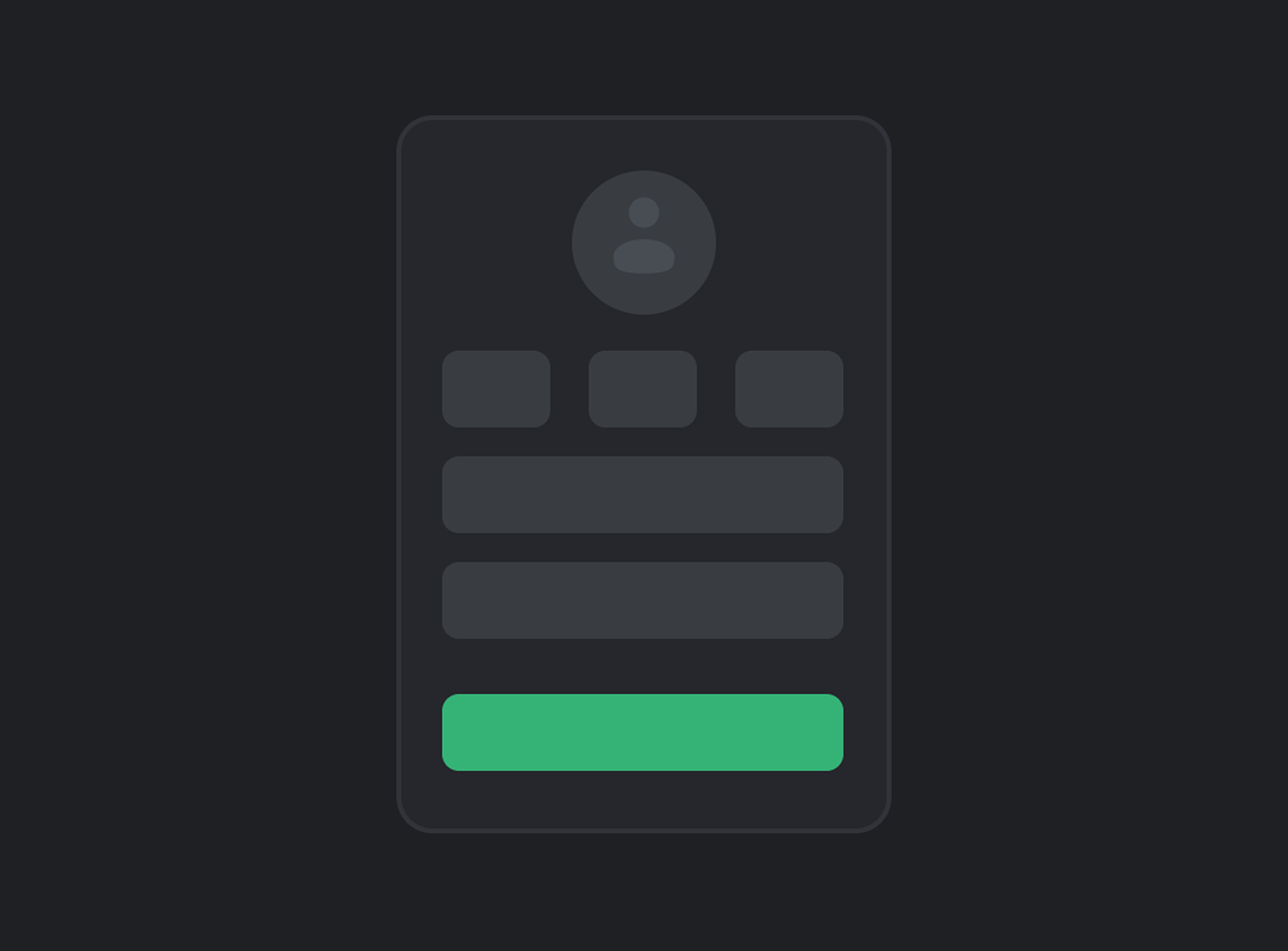 Auth Card components dark