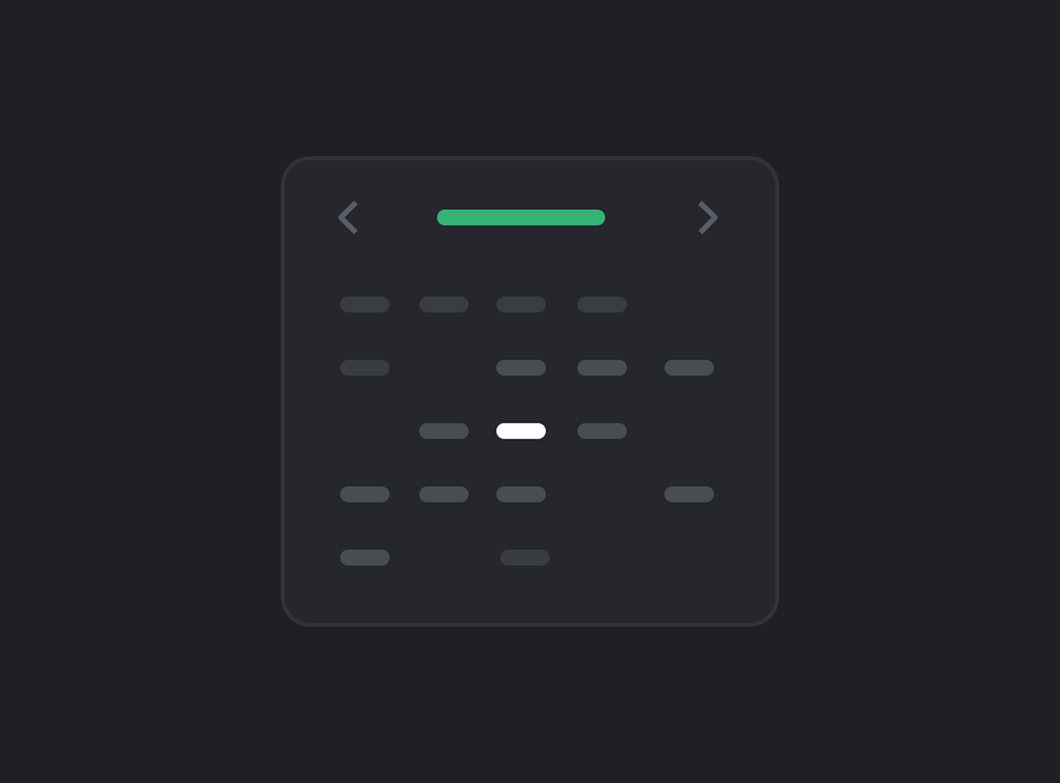 Date Picker components dark