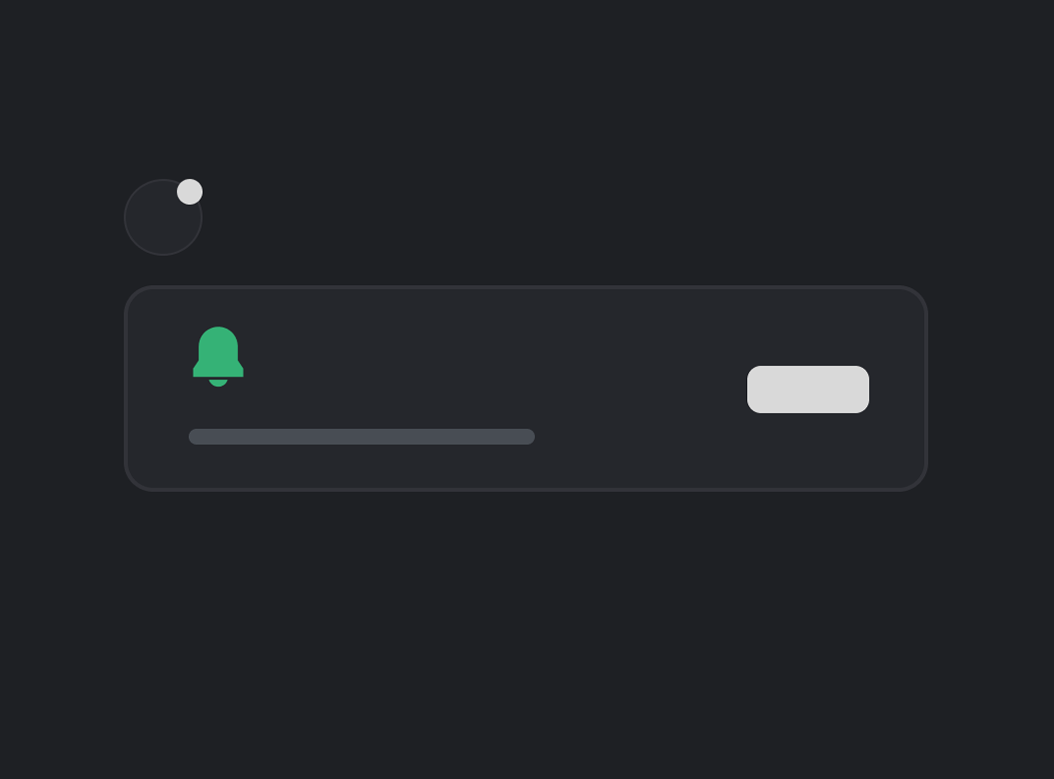Notification components dark